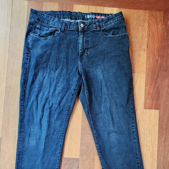 IZOD Indigo Comfort Stretch Straight Fit Jeans Size 38 x 34 - Picture 2 of 16
